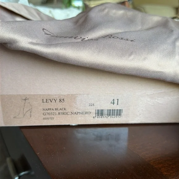 GIANVITO ROSSI Black Leather Ankle Booties Shoes Heels Women’s EU 41 NWT - Picture 3 of 12